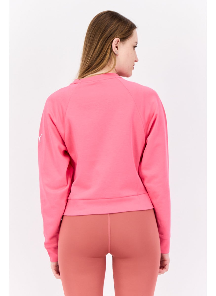 PUMA Women Sportswear Fit Long Sleeves Outdoors Sweatshirt, Pink  - Image 3