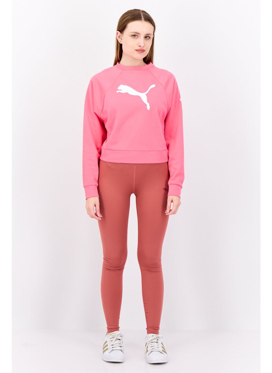 PUMA Women Sportswear Fit Long Sleeves Outdoors Sweatshirt, Pink  - Image 4