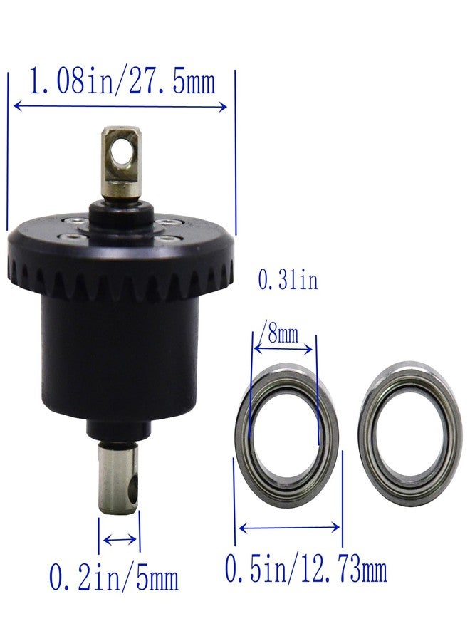 Blomiky Blomikky 16420G2 Rear Differential Assembly Set and 0.5inch Bearings Suitable for MJX Hyper Go 1/14 Scale Brushless RC Trucks /14210 Rear Diff - Image 3