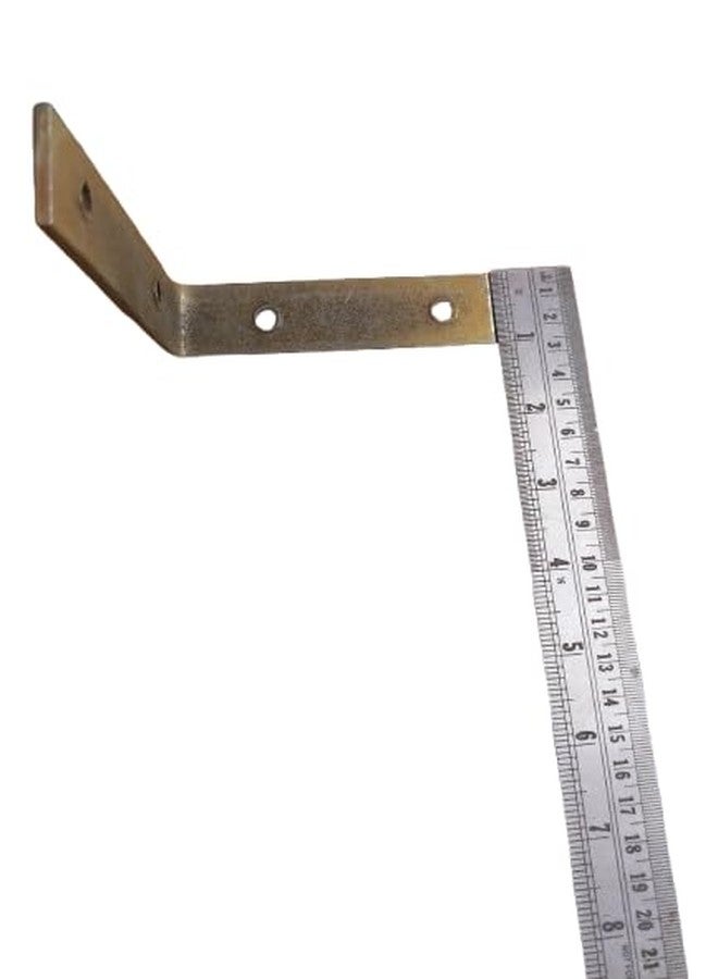 FTE L-Angle Think 1ich 4x4 Metal L Angle Bracket for Wall Shelf with Matching Screws - Set of 4 (4x4) - Image 2