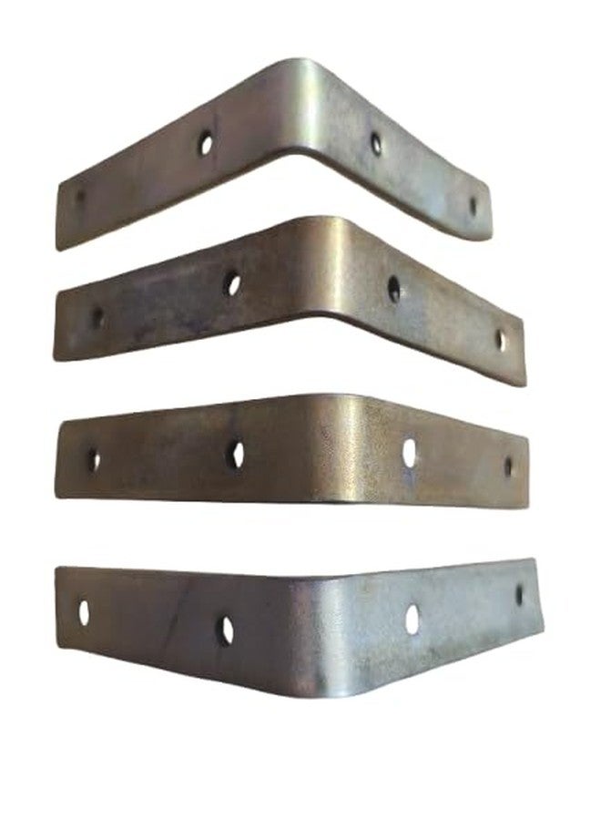 FTE L-Angle Think 1ich 4x4 Metal L Angle Bracket for Wall Shelf with Matching Screws - Set of 4 (4x4) - Image 3