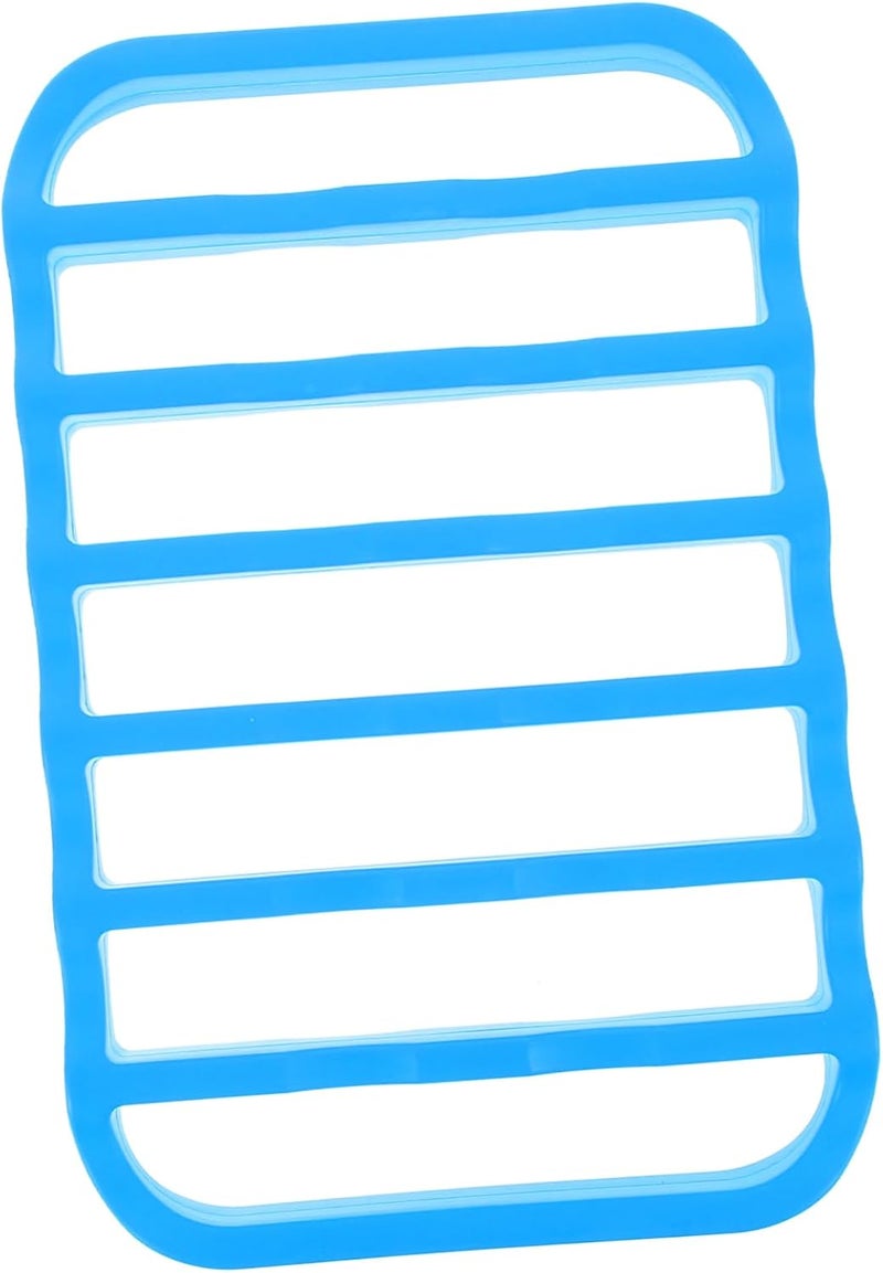 Blue Silicone Roasting Rack Non Stick Baking Cooling Rack Oven Microwave Safe High Temperature Resistant - Image 1