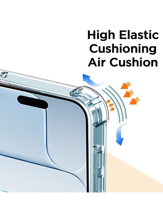 MUDISO iPhone 17 Air Clear Case Soft Fit Anti-Scratch Shockproof Anti-Yellowing Cover For iPhone 17 Air Crystal Clear Airbag Drop Protection Bumper Phone Case for iPhone 17 Air 6.5-inch - Image 5