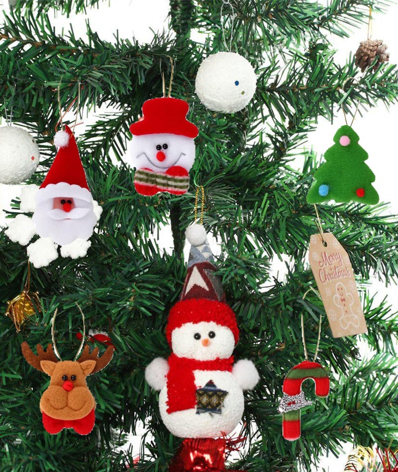 YSFVNP 6pcs Santa Claus Christmas Ornaments with String - Hanging Decor for Door, Window, Home & Xmas Tree - Image 5