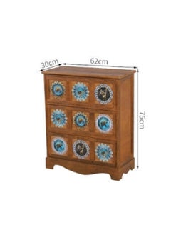 Beauenty Wood Drawer Organizer Desktop Storage Cabinet Box for Home Office Desk Organization  - Image 2