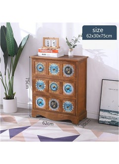 Beauenty Wood Drawer Organizer Desktop Storage Cabinet Box for Home Office Desk Organization  - Image 1