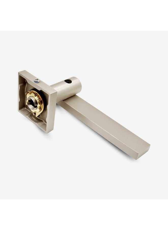 Cincinno Somnium Premium Anti-Rust Brass Door Handle Pair – Durable & Stylish for Home & Office, UV Protection, 2-Year Color & 5-Year Mechanical Warranty, Salt Spray Tested (Satin Nickel) - Image 5