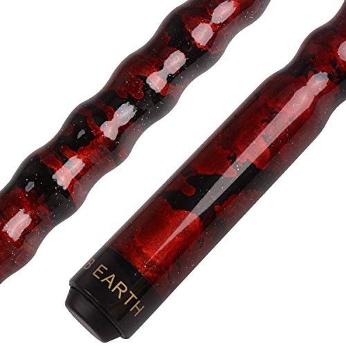 AB Earth 58 Pool CuePool Stick Ergonomic Design Hardwood Canadian Maple 13mm Tip 1821oz Billiard Cue B1SN Wine 20oz - Image 1