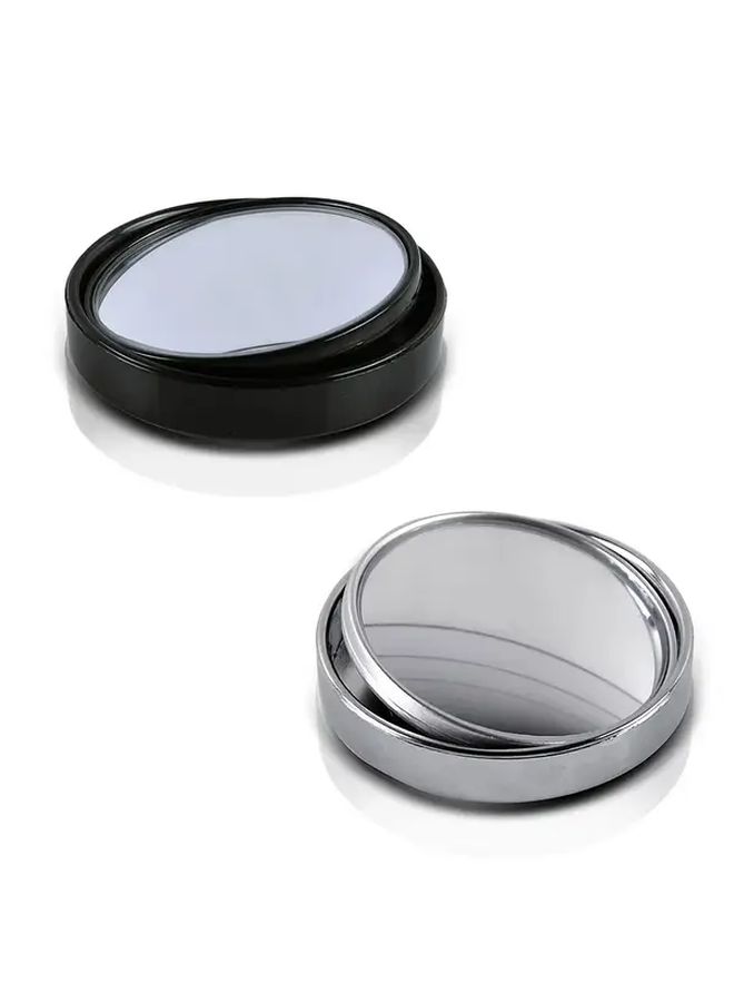 Black 2pcs 360 Degree Adjustable Car Blind Spot Mirrors For Enhanced Safety - Image 5