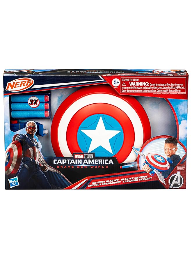 MARVEL Studios Captain America Brave New World Wing Shield Blaster Shield Role Toy - Image 3