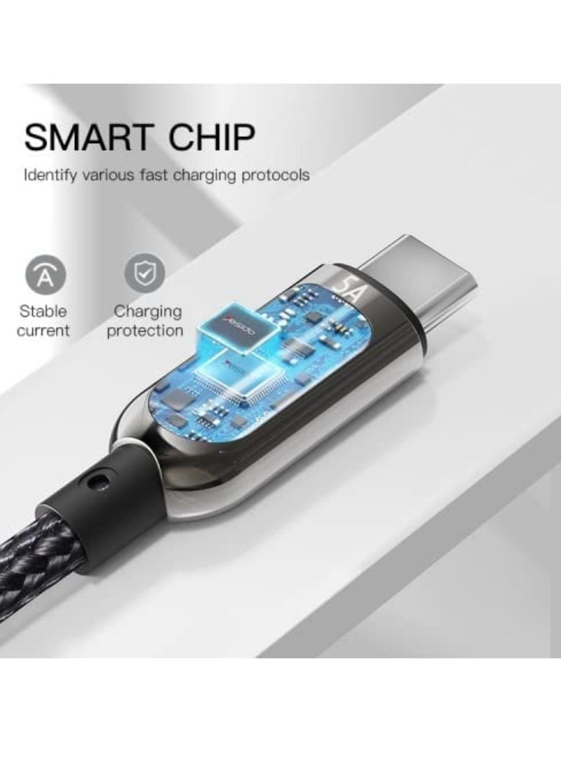 Yesido CA85 66W USB TO USB-C DIGITAL DISPLAY CABLE FAST CHARGING DATA TRANSMISSION CORD LINE 1.2M LONG  - Image 2