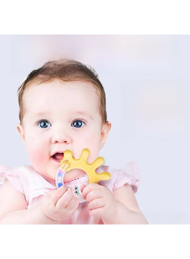 Baby Boiled Rattle Toy Newborn 0-6-12 Months Toddler 0-1 Early Education Teether-Color: Bee + Monkey  - Image 5