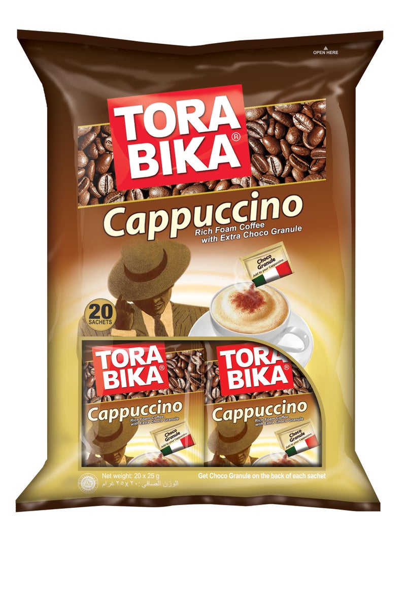 Torabika Cappuccino Instant Coffee 20-ct, 500 Gram - Image 1