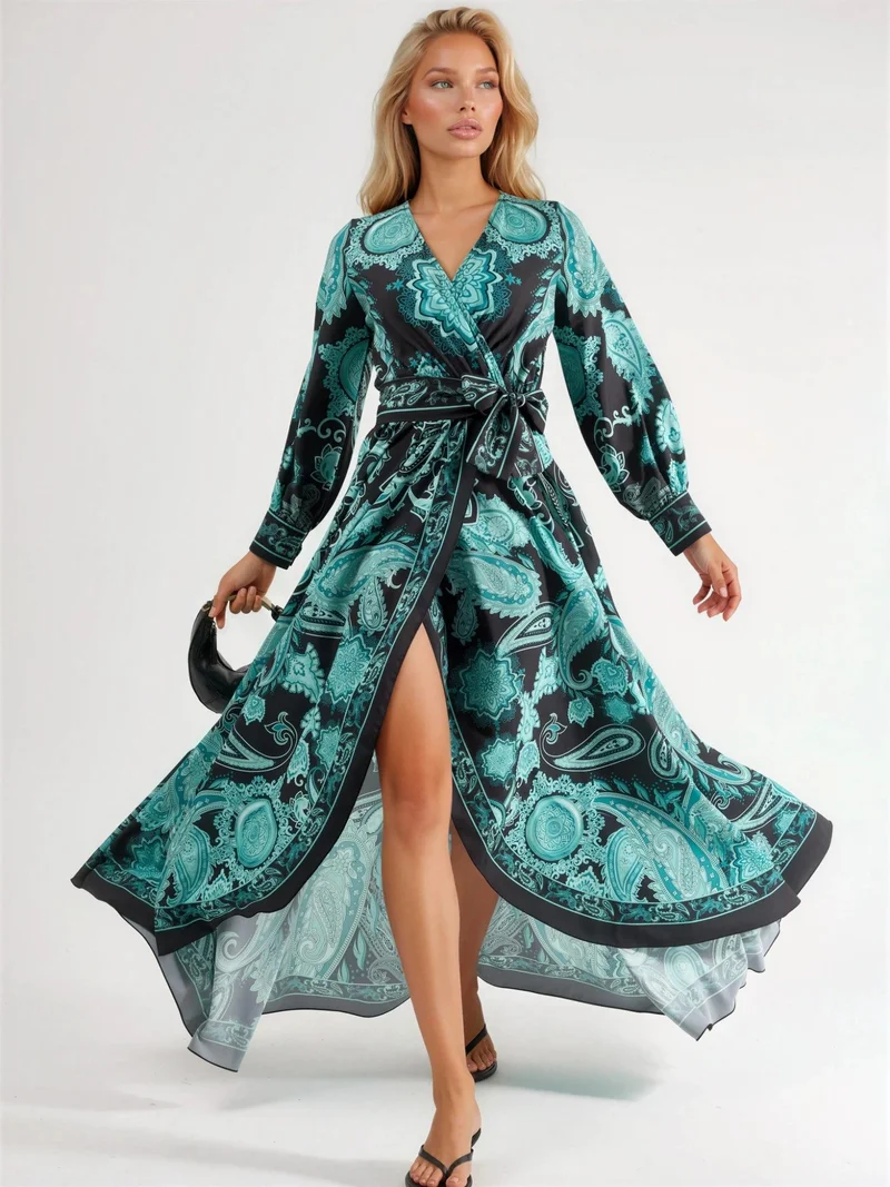 Jennyfer Floral Tie Detail Midi Dress