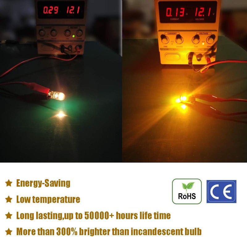iBrightstar Amber LED Bulbs for Car Interior Lighting - Image 4