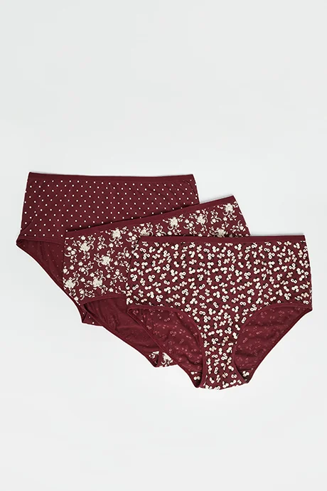 R&B 3 Pack Printed Full Briefs