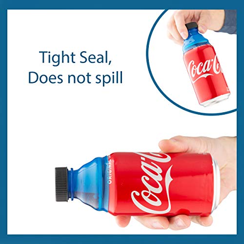 Smart House Inc Reusable Soda Can Lids - Spill-Proof, Snap-On Covers for Freshness and Protection, Set of 6 Colorful Can Toppers - Image 4