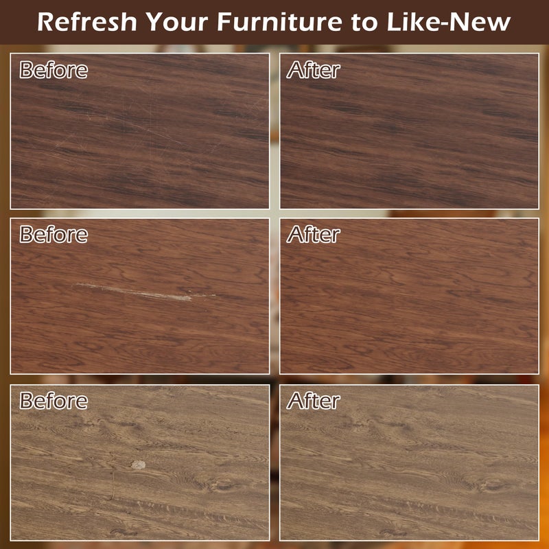 Oriflame Wood Furniture Repair Kit: 12-Color Filler and 8-Color Markers - Wood Touch Up for Scratches/Cracks/Holes/Stains in Floors/Table/Cabinets(Hardwood/Laminate) - Image 3