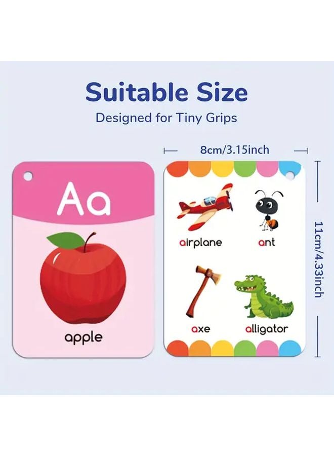 26 A Z Letters Words Flashcards Set Double Sided Educational Cards For Kids Learning ABCs - Image 4