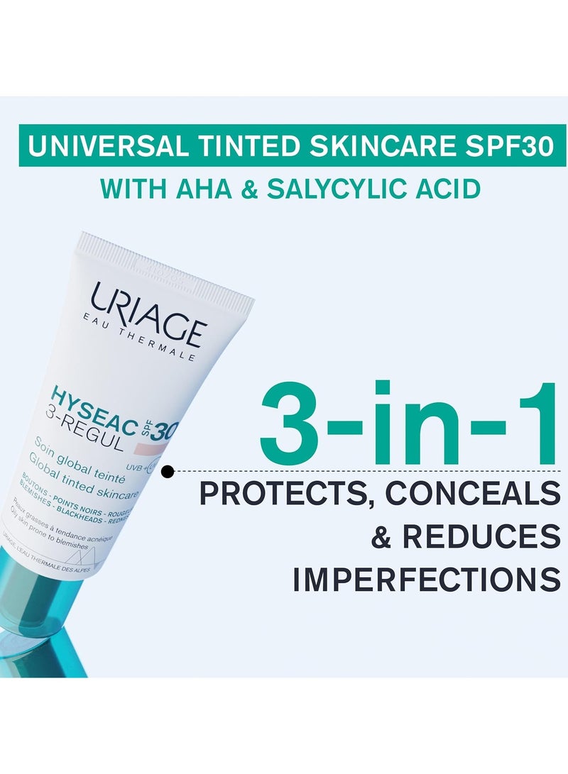 Uriage Hyséac 3-Regul Global Tinted Skin-Care SPF30 40ml - Image 2