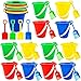 Feradny 40 Pack Beach Bucket and Shovel Set Mini Plastic Buckets Sand Shovel Sand Pail Bulk for Kids Summer Seaside Beach Pool Party - Image 2
