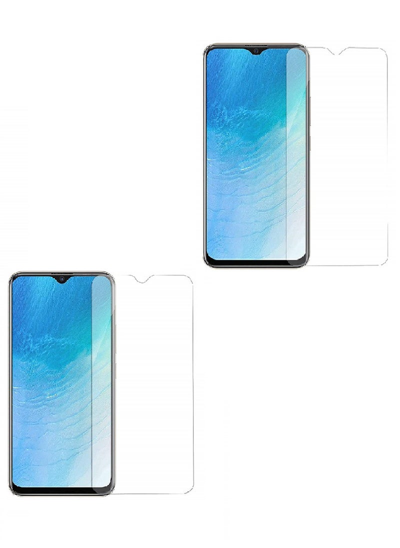 Super 2 Pieces Tempered Glass Screen Protector Clear Designed For vivo Y19 Full Screen Coverage And Bubble Free - Image 1