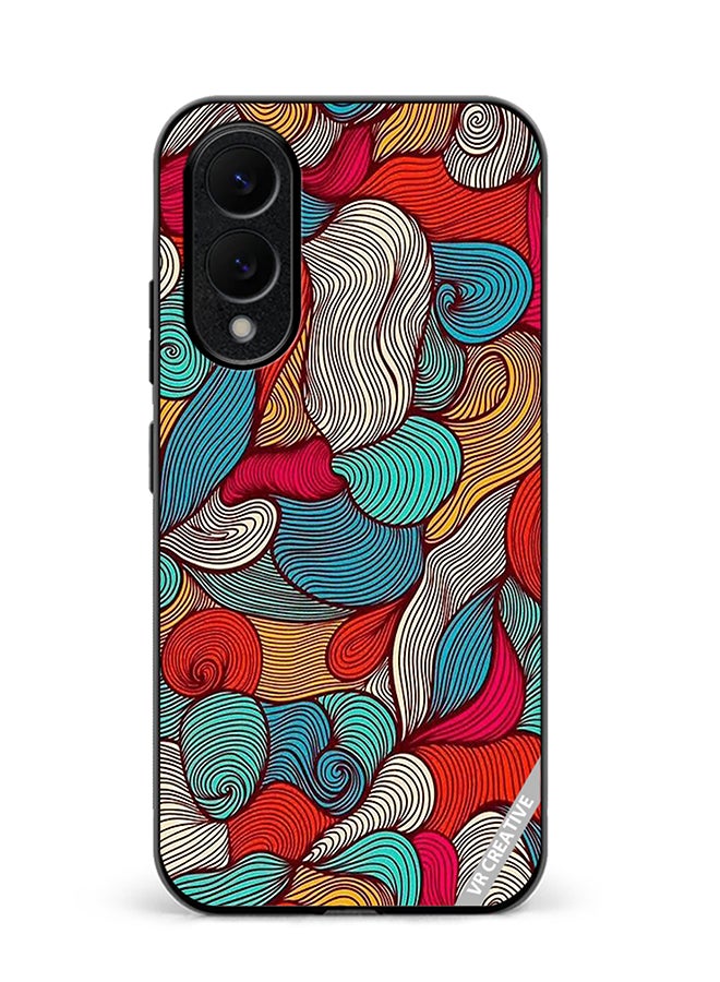 Protective Case Cover For Samsung Galaxy S25 Edge Flower Design Multicolour