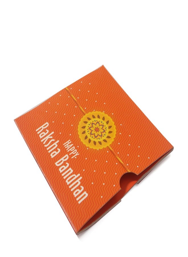 iberry's Rakhi Gift Pack with Set of 2 Rudraksh Rakhi, Greeting Card and Roli Chawal for Brother| rakhi for brother with Branded Packaging - Image 3