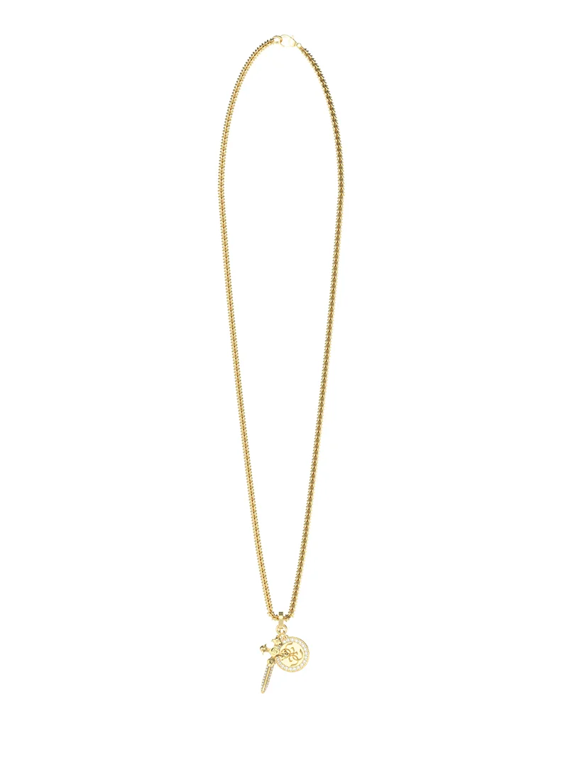 GUESS Rebel Knight Logo Necklace