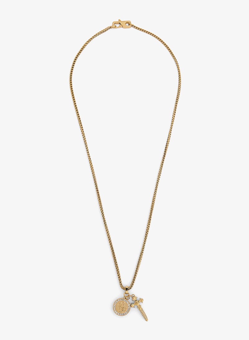 GUESS Rebel Knight Logo Necklace - Image 1