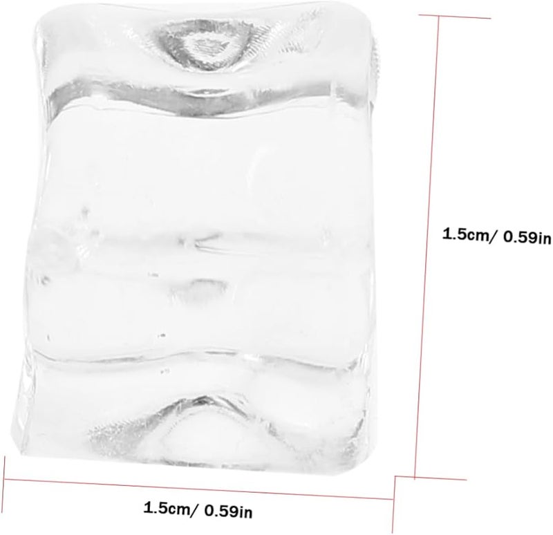 GLEAVI 200Pcs Reusable Fake Ice Cubes Irregular Design Photography Props Crafts Decor - Image 2