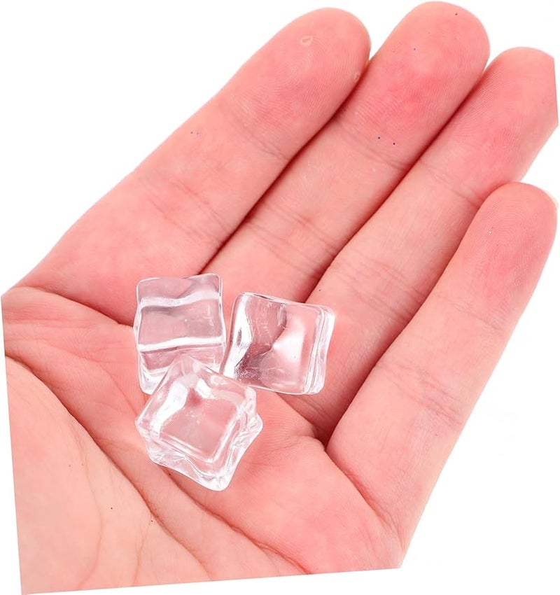 GLEAVI 200Pcs Reusable Fake Ice Cubes Irregular Design Photography Props Crafts Decor - Image 4