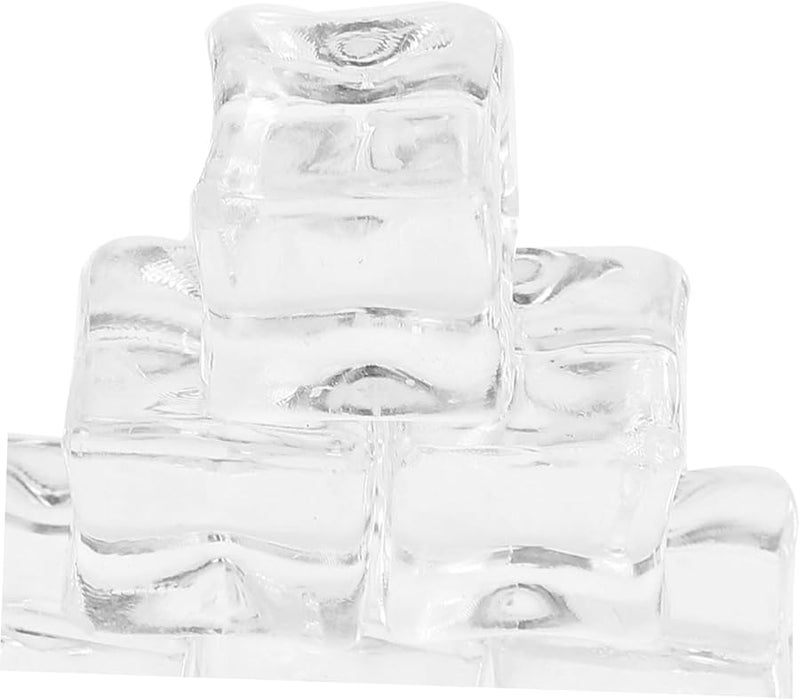 GLEAVI 200Pcs Reusable Fake Ice Cubes Irregular Design Photography Props Crafts Decor - Image 5