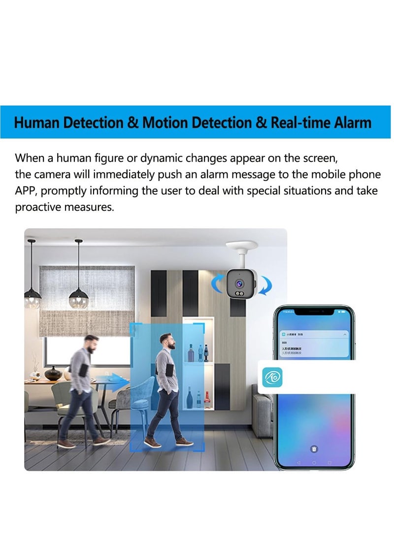SYOSI - Indoor Camera, Night Vision Motion Detection 1080p Hd Security Camera, Wireless Mini Security Cam, 2k 2-Way Audio WiFi Security Camera for Pet Indoor - Image 1