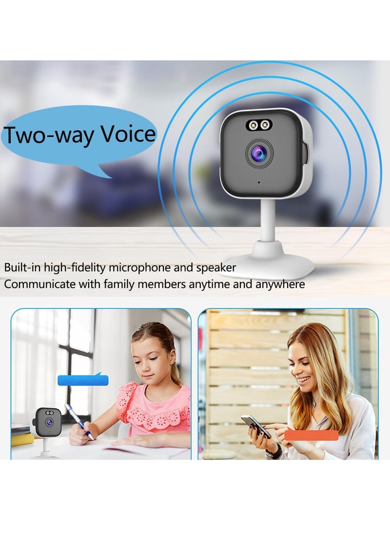 SYOSI - Indoor Camera, Night Vision Motion Detection 1080p Hd Security Camera, Wireless Mini Security Cam, 2k 2-Way Audio WiFi Security Camera for Pet Indoor - Image 1