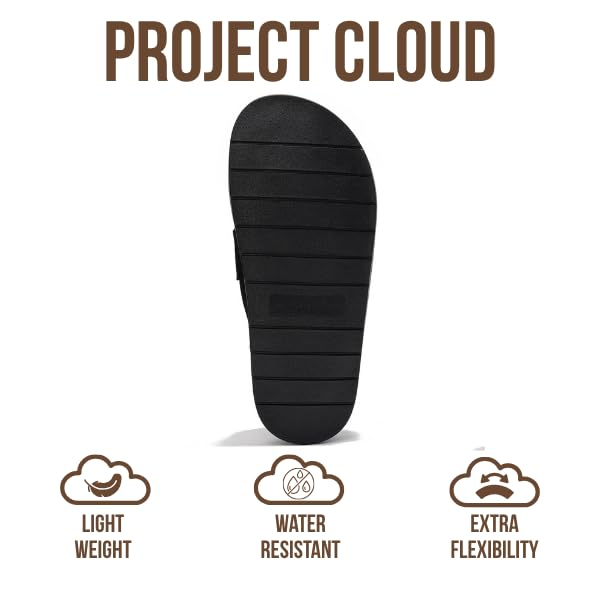 Project Cloud Genuine Leather Womens Clog - Memory Foam Arch Support Non-Slip Sole Mules & Clogs for Women Footwear - Platform Winter Shoes (Foamy, BLKSUEDE, 6.5) - Image 4