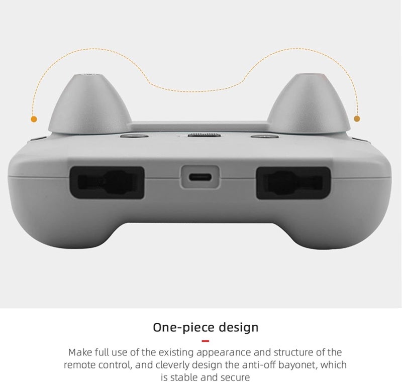 كلاراكو حامل جهاز تحكم عن بعد لجهازين، واقي عصا التحكم، غطاء زر الإبهام، رمادي - Image 4