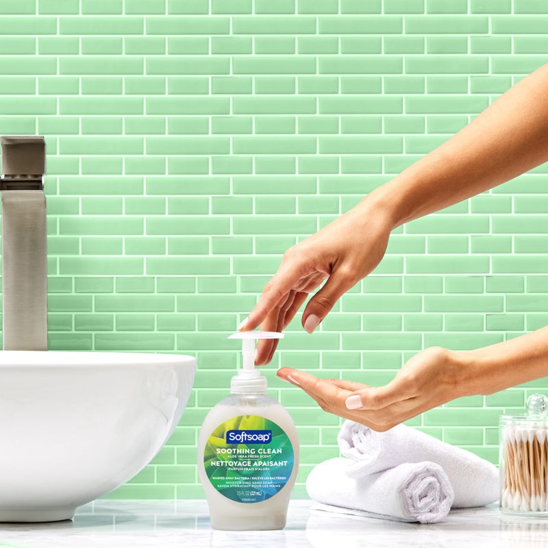 Softsoap Moisturizing Liquid Hand Soap, Soothing Clean Aloe Vera - 7.5 Fl Oz (Pack of 6) - Image 2