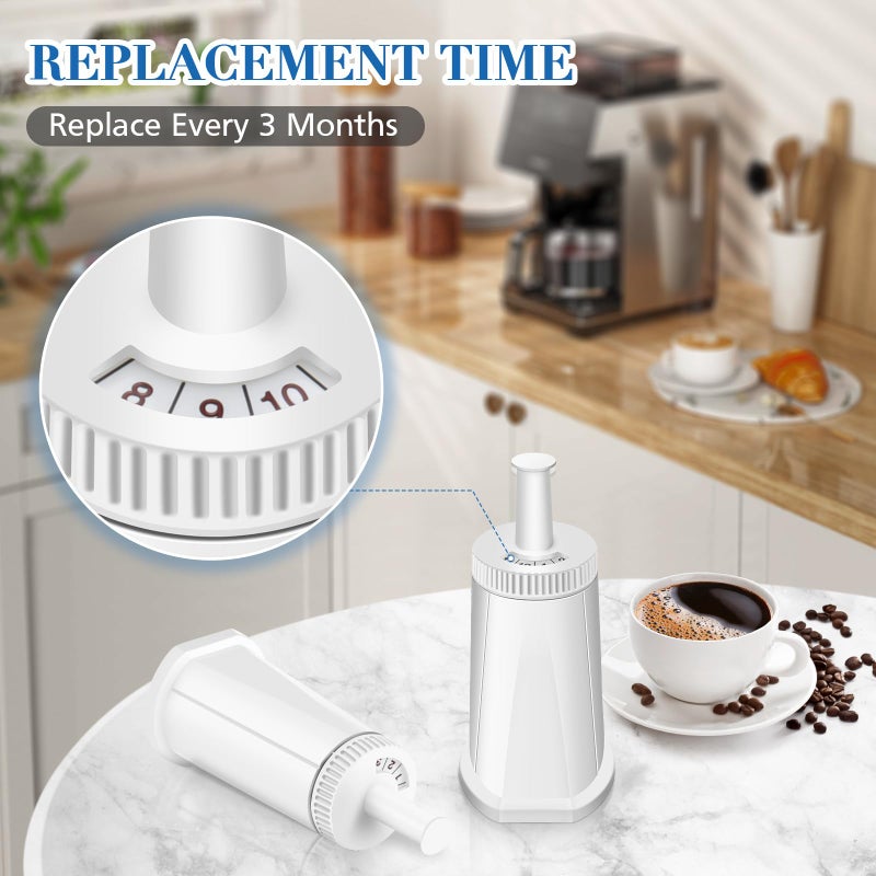 isinlive Replacement Water Filter for Breville Barista Touch Espresso Machine BES880, Barista Pro BES878, Oracle Touch BES990, Oracle BES980 & Dual Boiler BES920 Bambino ClaroSwiss Sage, 2 Pack, BES008WHT0NUC1 - Image 4