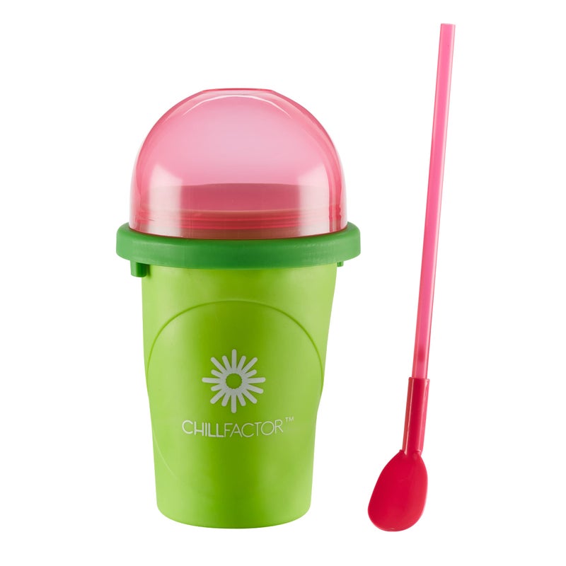Chill Factor 07952 Watermelon Crush Reusable Homemade Squeeze Cup Slush Maker Kitchen Toy Pink - Image 2