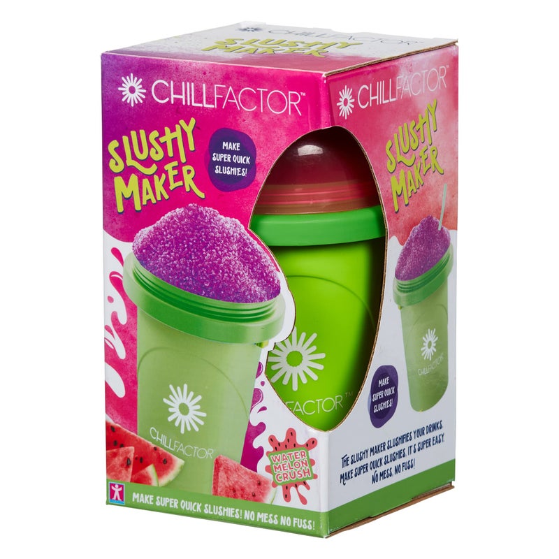 Chill Factor 07952 Watermelon Crush Reusable Homemade Squeeze Cup Slush Maker Kitchen Toy Pink - Image 1