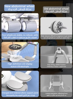 ULHYC Abdominal Roller with Temporary Elbow Brace and Mobile Phone Holder  - Image 2