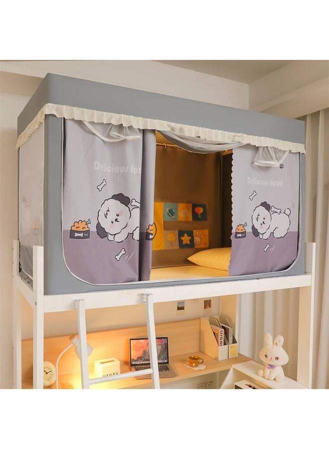 Bluejw 2024 New Student Net Strong Shading Mosquito Net Curtain Full Coating Dormitory Upper And Lower Bunk Thickened Four Seasons Universal - Image 1