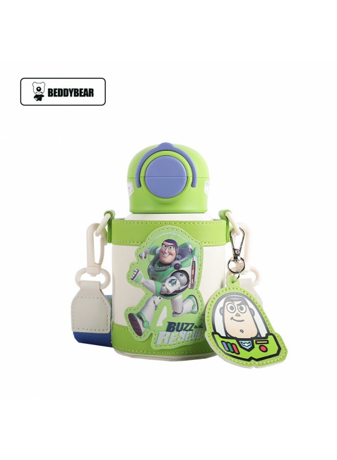Cup Bear Children's Thermos Cup Witty Double Drinking Cup Stainless Steel Straw Cup Baby Kindergarten Kettle New