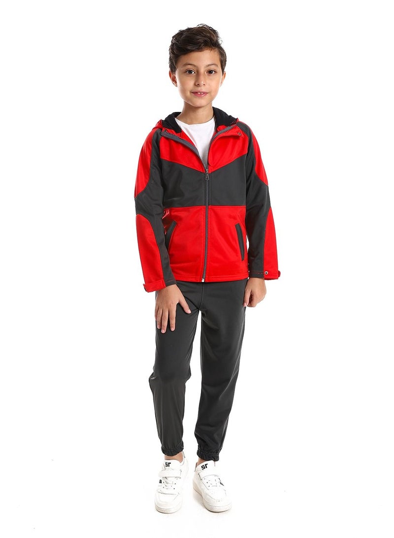 Caesar Boys Training Suit With Hoodie And Pockets - Image 1
