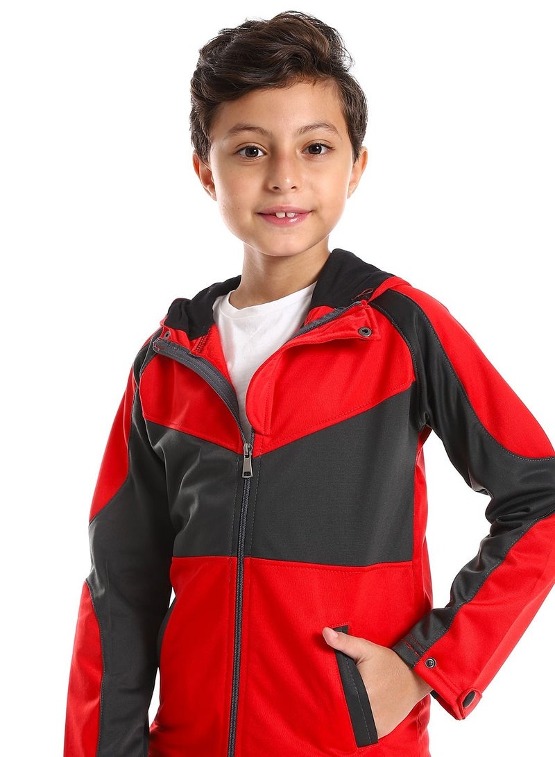 Caesar Boys Training Suit With Hoodie And Pockets - Image 3