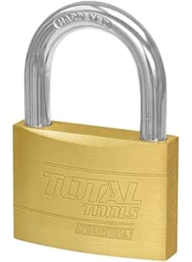 Total TLK32702 Heavy Duty Brass Padlock 70 MM With High Performance - Multi Colour