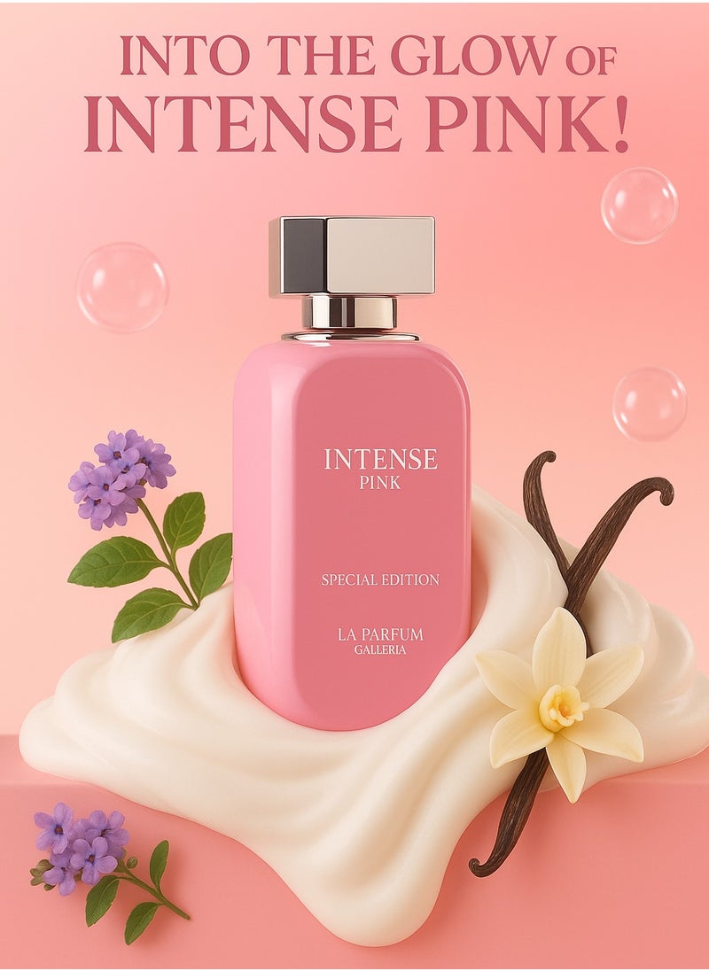 La Parfum Galleria LA PARFUM GALLERIA  INTENSE PINK  Soft florals sweet fruits and creamy vanilla long lasting perfume  eau de parfum for women 100ml  - Image 1