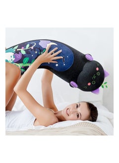 Y&D 20in Long Devil Mint Cat Plush Pillows Black Stuffed Animals Squishy Sleeping Hugging Pillow Soft Toys for Kids  - Image 5