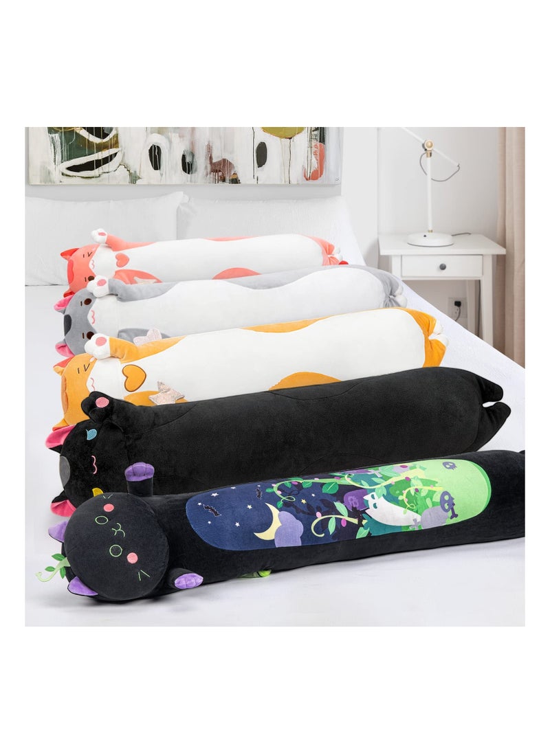 Y&D - 20in Long Devil Mint Cat Plush Pillows Black Stuffed Animals Squishy Sleeping Hugging Pillow Soft Toys for Kids - Image 1